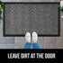Gorilla Grip Durable Natural Rubber Door Mat, Waterproof, Low Profile, Heavy Duty Welcome Doormat for Indoor and Outdoor, Easy Clean, Rug Mats for Entry, Patio, Busy Areas, 17x29, Steel Chevron