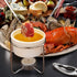 Hiware 4 Pieces Ceramic Butter Warmers with 16 Pieces Tealight Candles Set for Seafood, Fondue - Dishwasher Safe