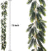 Artiflr 6 Feet Artificial Christmas Pine Garland, Winter Greenery Garland for Holiday Season Mantel Fireplace Table Runner Centerpiece Décor