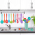 Homikit 42 Pieces Colorful Kitchen Cooking Utensils Set with Holder, Nonstick Silicone Utensil Spatula for Cooking, Heat Resistant Kitchen Tools Spoon Turner Whisk for Cookware, Dishwasher Safe