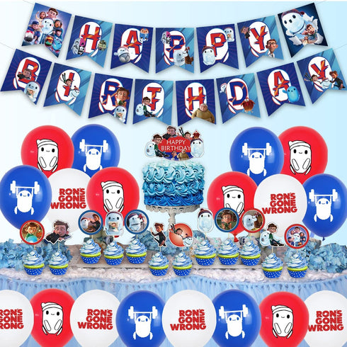 Birthday Party Supplies For Girls Kids,cute Party Decorations birthday party decorations for Kids with Banner Balloon