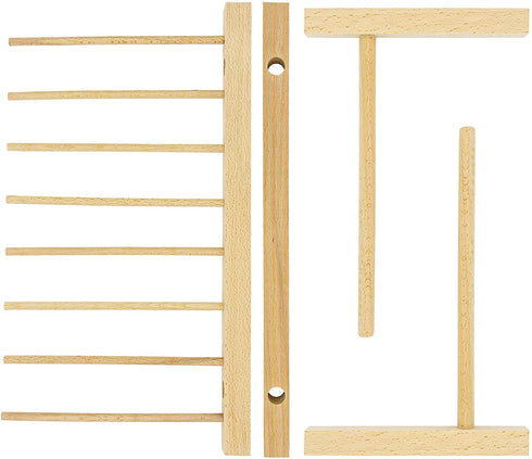 Southern Homewares Collapsible Wooden Pasta Drying Rack Natural Beechwood