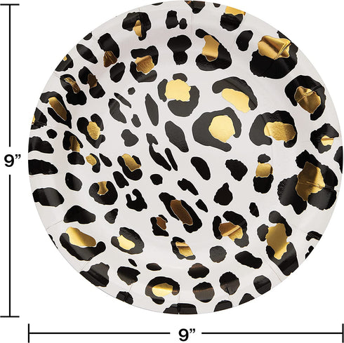 Leopard Paper Plates, 24 ct