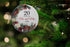 20 Years as Mr. and Mrs. Ceramic Christmas Tree Ornament Collectible Holiday Keepsake 2.875" Round Ornament in Decorative Gift Box with Bow- Perfect 20th Wedding