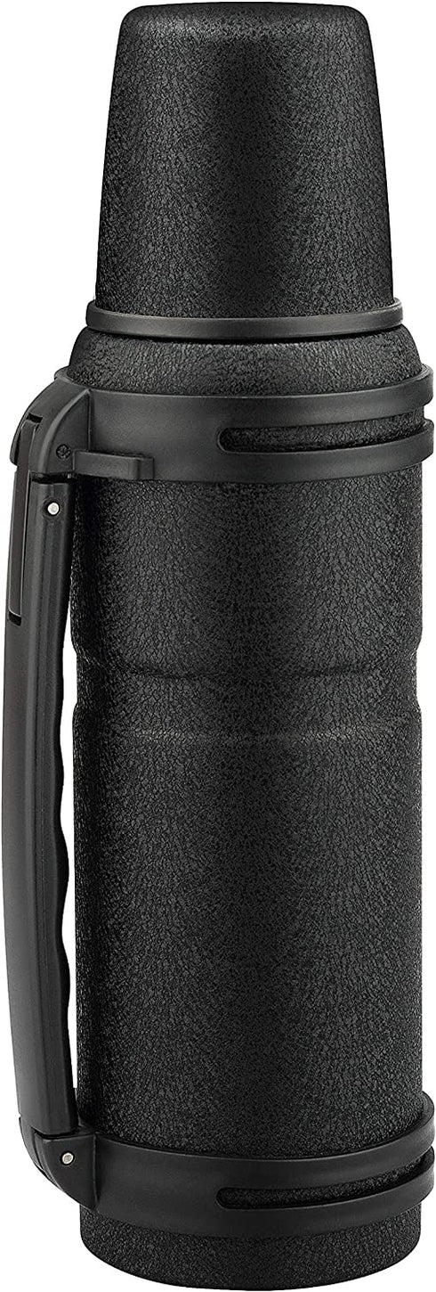 Isosteel Va-x212bk, X2 Stealth 1,2 Liter vacuum flask, Black, 18/8 stainless steel, BPA & LFGB tested