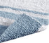 Madison Park Reversible Spa Rug 100%-Cotton Striped Ultra Soft Water Fast Bath Non-Slip Absorbent Quick Dry Mats for Tub, Shower Room, and Bathroom, 27"x45", Blue (MP72-6211)