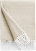 Bourina Decorative Diamond Lattice Faux Cashmere Fringe Throw Blanket Lightweight Soft Cozy for Bed or Sofa Farmhouse Outdoor Throw Blankets, 50" x 60", Beige