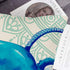 Hexagram Ocean Theme Summer Pillow Covers 18 x 18 Inch Set of 4 Blue Sea Turtle Beach Pattern Soft Linen Throw Pillow Cover Cushion Case for Couch Sofa Living Room Indoor Outdoor Home Decor