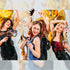 36 Pieces Rose Gold Birthday Photo Booth Props, Large Rose Gold Birthday Party Photobooth Props with Glitter for Girl Woman Birthday Parties Supplies