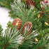 Amaoasis 9 Feet Pre-Lit Christmas Garland, Mixed Pine Decorated with Frosted Berries, Pinecones, 70 Lights Plug in, for Mantle Staircase Indoor and Outdoor