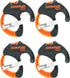 Cable Cuff PRO (4 Pack: 4x Medium 2 Inch Diameter) Adjustable, Reusable, Cable Tie Replacements for Extension Cords or Electronics