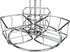 Mind Reader Tea Bag Carousel, Wire Holder, Rotating Organizer, Lazy Susan, Holds up to 60, 7 x 7 x 8.5 inches, Silver