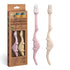 ANPEI ROARex Vegan Eco Friendly Natural Dinosaurs Inspired Kids Toothbrush Made from Plants | 100% Biodegradable and Compostable | 1% for The Planet Product…