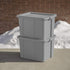 Sterilite 16786A06 Storage Tote, 18 Gallon, Cement Lid and Base