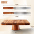 RABAHA Wooden Cake Stand Acacia 12 inch Square Cake Stand with 2 Icing Spatulas - Wedding and Birthday Cake Pedestal - 100% Natural Wood for Use at Parties, Restaurants (Acacia Wood)