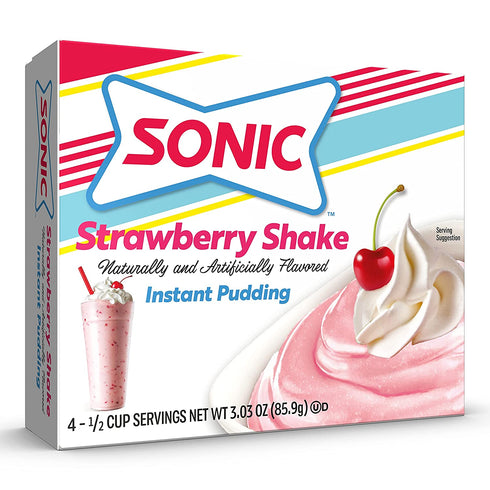 Sonic Strawberry Shake Pudding, 3.03 Oz