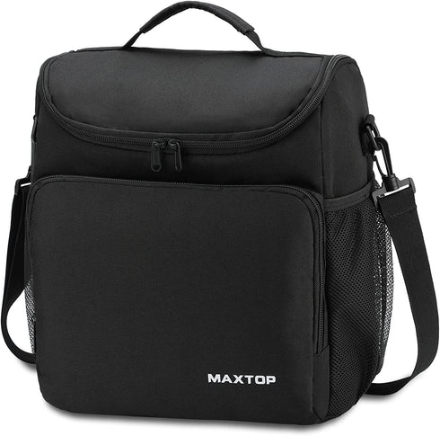 MAXTOP Lunch Box for Men & Women, Reusable Insulated Lunch Cooler Bags for Women with Adjustable Strap, medium Thermal Lunch Tote Bag for Office Work Hiking Outdoor Picnic Beach