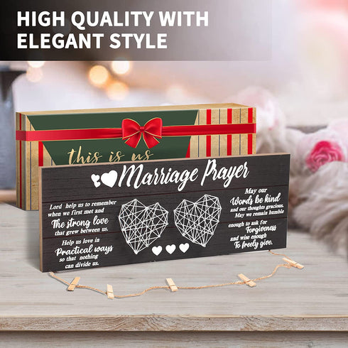 Wedding Gifts Bridal Shower Gifts for Bride and Groom Engagement Gifts for couple Anniversary Gifts Valentine˜s Day Present for Husband and Wife Newlywed Marriage Prayer Photo Holder
