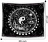 Kanuyee Twelve Constellation Tapestry,Black and White ?Sun and Moon ?Yin and Yang Tapestry Mystic Wall Hanging Tapestry for Home Decor (60"x80")