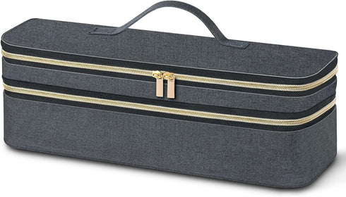 JAYFOND Travel Case for Revlon Hair Dryer Brush Blow Dryer Brush in One, Double-Layer Travel Storage Carrying Bag Compatible with Hot Tools Hot Air Brush & Styling Tools Accessories(Case Only)