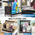 Sink Caddy Organizer, 1Easylife Kitchen Sink Caddy Bronze with Drain Tray Sponge Holder Brush Dishcloth Holder Hanger Countertop for Kitchen