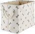 Bone Dry Pet Storage Collection Paw and Bone Print, Small Rectangle, Gray