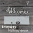 Way Of Hearts - Polished Metal Welcome Sign For Front Door - Silver Wall Decor 13.4 X 4.3" inches - Rustproof Stainless Steel - Welcome home decorations -Farmhouse wall decor