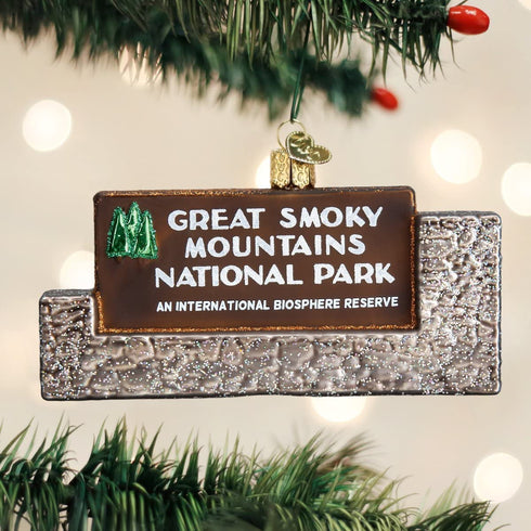 Old World Christmas Ornaments: State Parks Glass Blown Ornaments for Christmas Tree, Great Smokey