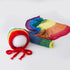 Newborn Photo Shoot Props Baby Photography Blanket Infant Photos Outfits Flexible Rainbow Wrap Hat