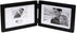 Malden International Designs Black Concept Wood Picture Frame, Double Horizontal, 2-4x6, Black