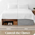 Bare Home Pleated King Bed Skirt - 15-Inch Tailored Drop Easy Fit - Bed Skirt for King Beds - Center & Corner Pleats (King, Light Grey)