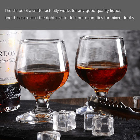 Shot Glasses, 3.5oz Shot Glass Set of 6/Clear Shot Glasses/Cute Shot Glasses/Perfect for Tasting Brandy/Glass Snifters