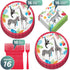 Safari Party Animal Paper Dinner Plates, Luncheon Napkins, and Cups (Serves 16)