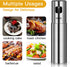 CCKO Oil Sprayer for Cooking Air Fryer Stainless Steel Olive Oil Sprayer Mister 100ML Portable Olive Oil Spray Bottle for BBQ,Salad, Kitchen Baking,Frying,Roasting,Grilling