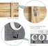 Barnyard Designs ˜Ok, But First Coffee™ Hanging Mug Holder, Wall Mounted Coffee Cup Organizer Rack, Rustic Farmhouse Wood Wall Decor Sign, for Kitchen, Coffee Bar or Cafe, Gray and White, 24? x 8.5?