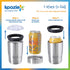 KOOZIE Stainless Steel Triple 3-in-1 Can Cooler, Bottle or Tumbler with Lid for 12 oz Standard Cans | Double Wall Vacuum Insulated for Hot and Cold Drinks (Royal)