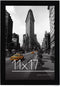 Americanflat 11x17 Picture Frame in Black - Legal Sized Paper Display - Composite Wood with Shatter Resistant Glass - Horizontal and Vertical Formats for Wall