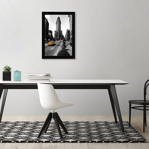 Americanflat 11x17 Picture Frame in Black - Legal Sized Paper Display - Composite Wood with Shatter Resistant Glass - Horizontal and Vertical Formats for Wall