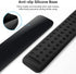 JEDIA Keyboard Wrist Rest, Black Memory Foam Mouse Wrist Rest, Ergonomic Keyboard Wrist Rest Support Pad Easy Typing and Pain Relief for Home, Office, Laptop, Desktop Computer, 2 Packs Large + Small