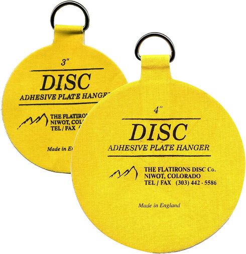 Flatirons Disc Adhesive Plate Hanger Set (2-3 Inch and 2-4 Inch Hangers)