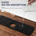 Kitchen Sink Faucet Absorbent Mat,Faucet Splash Catcher Wrapround Sink Splash Guard,Microfiber Cloth Dish Drying mat,Water Drip Catcher,Sink Protectors for Kitchen Counter,Bathroom,RV (1 Pack, Black)