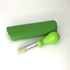 BonCera, All-in-one 4pcs Premium Ceramic Garlic Grater Set - Hand-Made, Green Glazed Design Grater Plate w/Garlic Peeler, Gathering Brush, Display Stand, It's also grating Turmeric, Ginger, and more,
