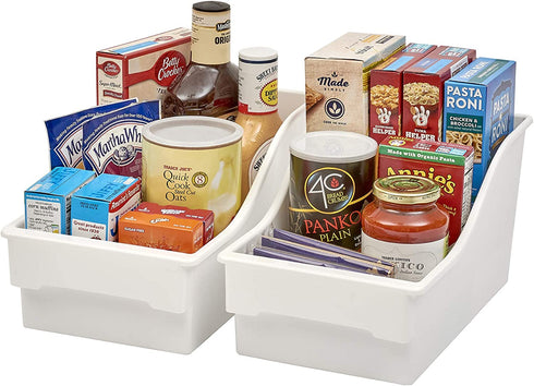 Buddeez Large Pantry Bins, White