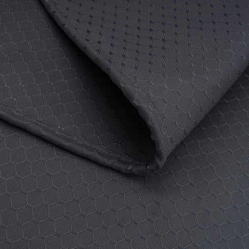 AooHome Waffle Weave Patttern Polyester Shower Curtain with Weighted Hem, Standard Size Heavy Duty Shower Curtain with Hooks, Charcoal, 72x72 Inch