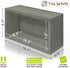 Way Basics Media Storage Rack Shelf Organizer Holds 30 PS5 Games, DVDs, Blu-Rays (Tool-Free Assembly and Uniquely Crafted from Sustainable Non Toxic zBoard Paperboard), Grey