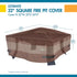 Duck Covers Ultimate Waterproof 32 Inch Square Fire Pit Cover