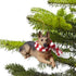 Sandicast German Shepherd with Red and White Scarf Christmas Ornament