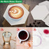 Ceramic Tiles for Crafts Coasters,14 Pack 4-Inches Unglazed Ceramic Coasters for Drinks with Cork Backing Pads,Use with Alcohol Ink or Acrylic Pouring Make Your Own DIY Coasters (Hexagon)