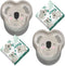 Koala Bear Shaped Paper Dinner Plates and Lunch Napkins (Serves 16)