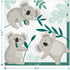 Koala Bear Shaped Paper Dinner Plates and Lunch Napkins (Serves 16)